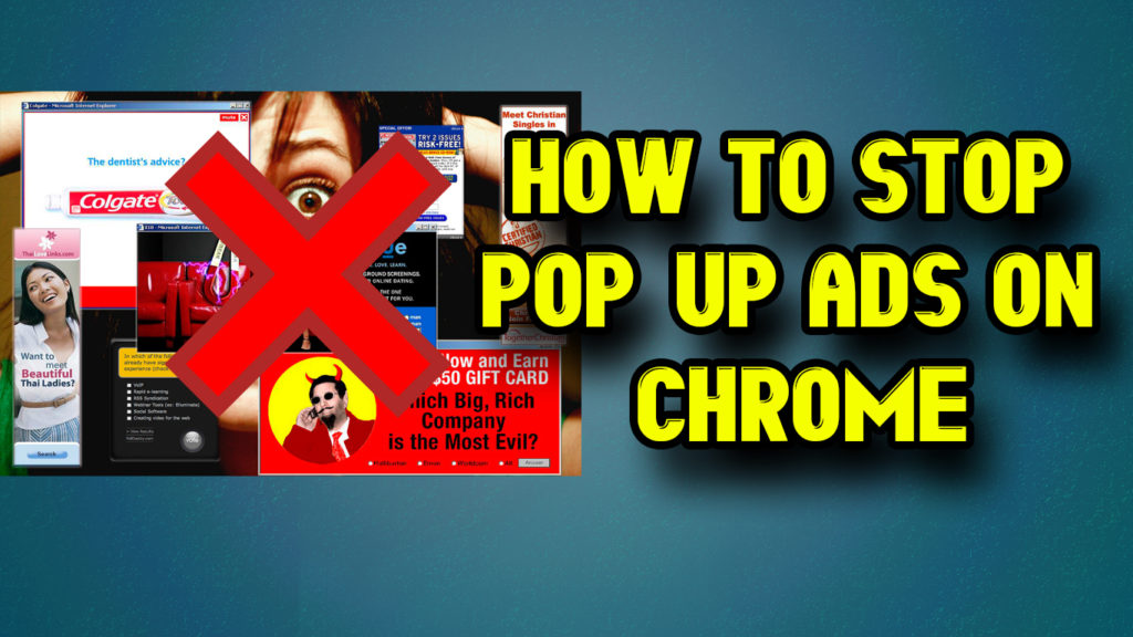 How to stop pop-up ads on chrome