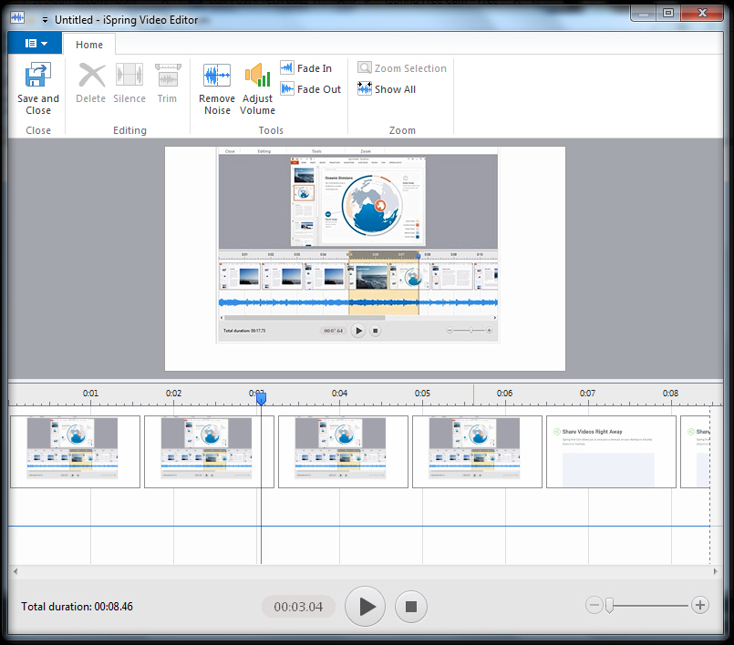 iSpring Free Cam best free screen recorders to Record video tutorials